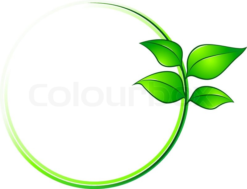 800x612 Environment Frame With Green Leaves For Ecology Design Stock