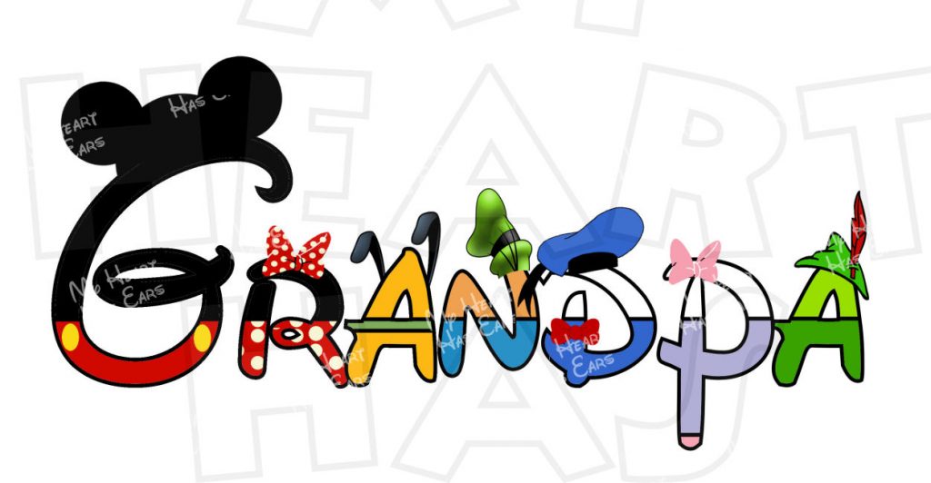 1024x532 Grandpa Disney Mickey Mouse And Gang Character Text Instant