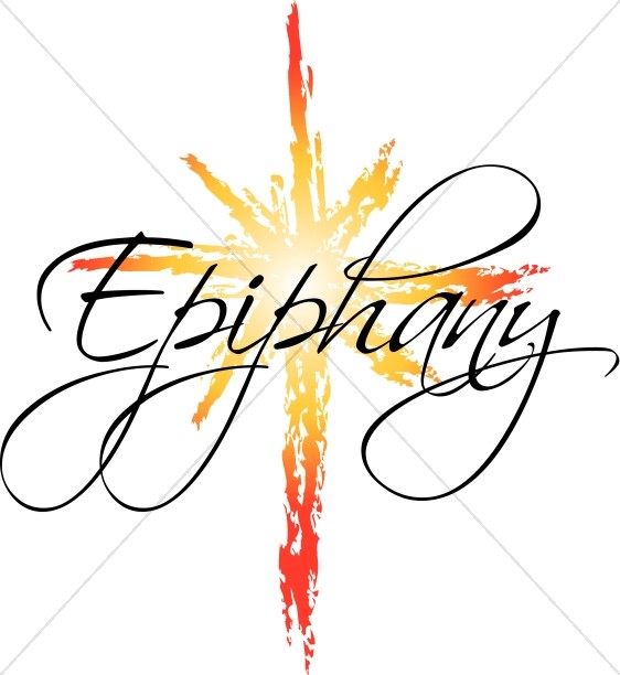 562x612 Epiphany Star Word Art Epiphany Clipart