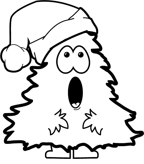 502x570 Free Merry Christmas Clip Art, Xmas Tree Graphics Borders