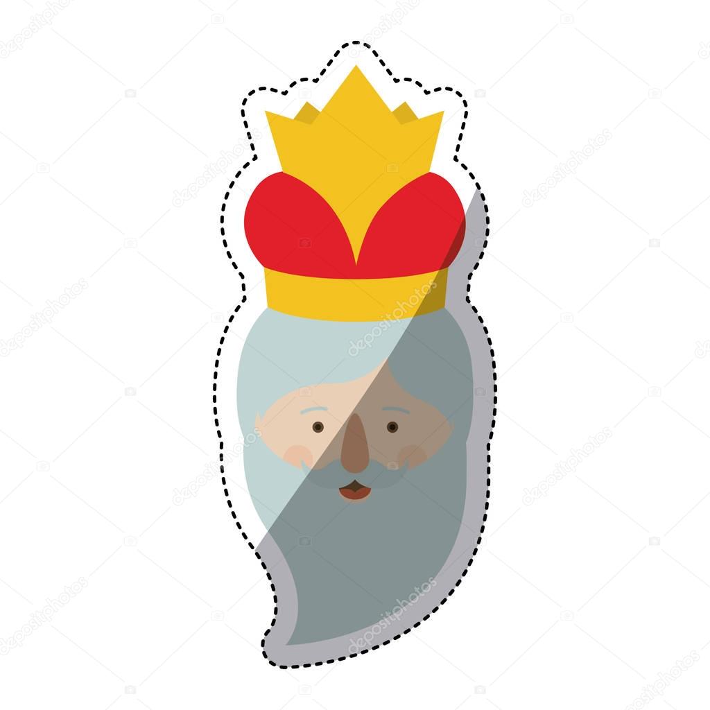 1024x1024 Wiseman Cartoon Of Happy Epiphany Day Design Stock Vector