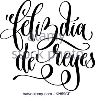 314x320 A Black Label With The Text Feliz Dia De Reyes, Happy Epiphany