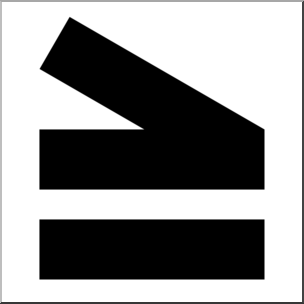 304x304 Clip Art Math Symbols Greater Than Or Equal To Sign Bampw I