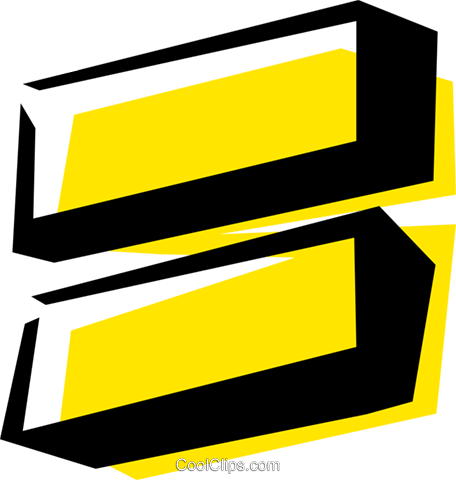 456x480 Equal Sign Royalty Free Vector Clip Art Illustration Text0569