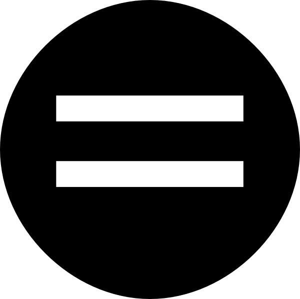 600x598 Equals Black Circle Clip Art