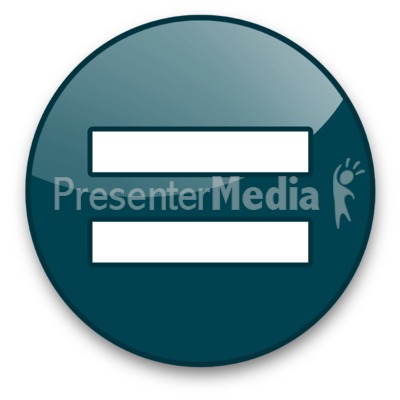 400x400 Equals Sign Button