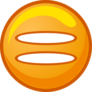 300x300 Equals Sign Orange Round Icon Clip Art