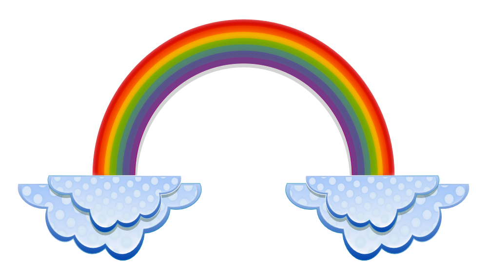 999x574 Clip Art Rainbow And Clouds Marriage Equality I