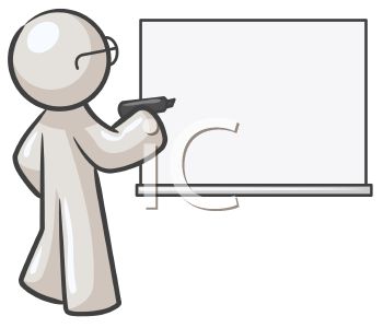 350x300 Teacher Character Writing On A Dry Erase Board