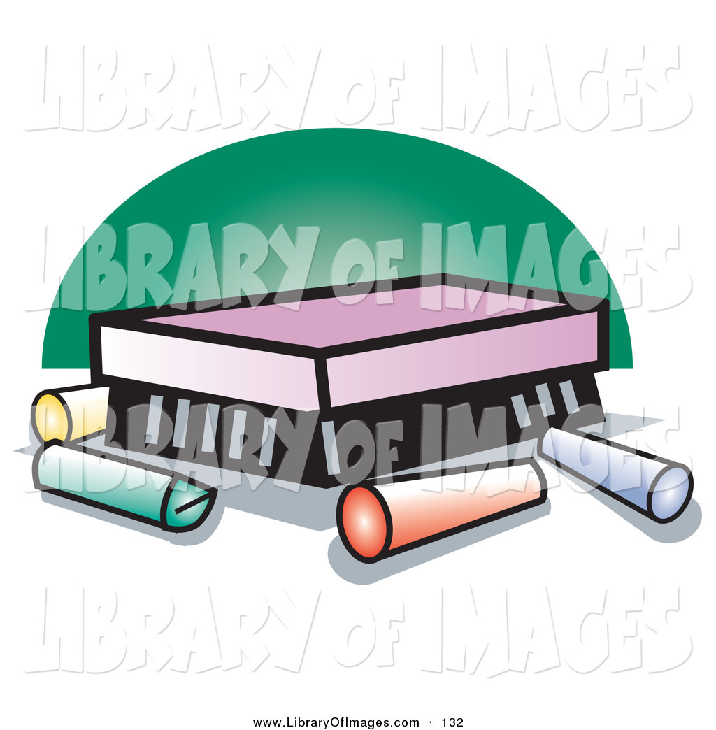 1024x1044 Clip Art Of Colorful Sticks Of Chalk By An Eraser On A Chalkboard