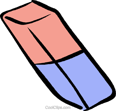 480x461 Eraser Royalty Free Vector Clip Art Illustration Vc017658