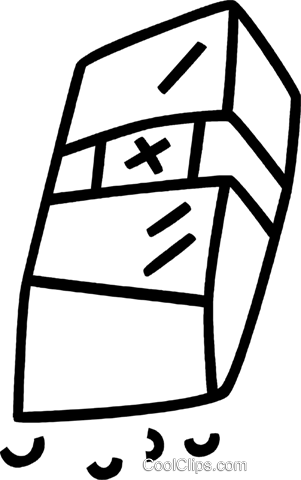 301x480 Eraser Royalty Free Vector Clip Art Illustration Vc036158