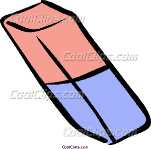 300x296 Eraser Vector Clip Art