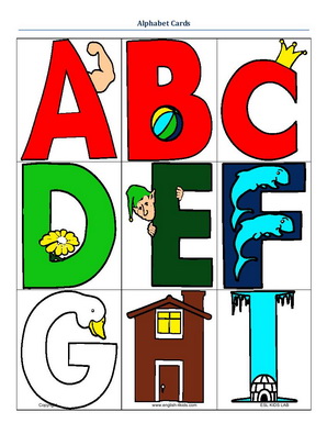 298x385 English For Kids,esl Kids Alphabet And Phonics Flashcards