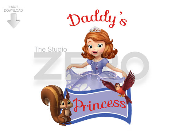 570x428 Princess Sofia Clipart, Daddy's Princess Clipart, Disney Iron