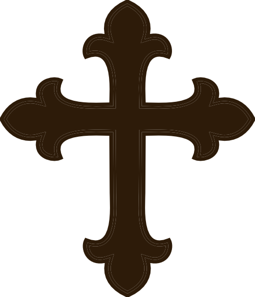 510x595 Brown Cross Clip Art