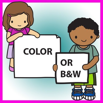 350x350 Kids Holding Signs Amp Banners Clip Art By Prime And Pi Tpt