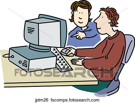 450x344 Stock Illustration Of Home Computer Jptm26