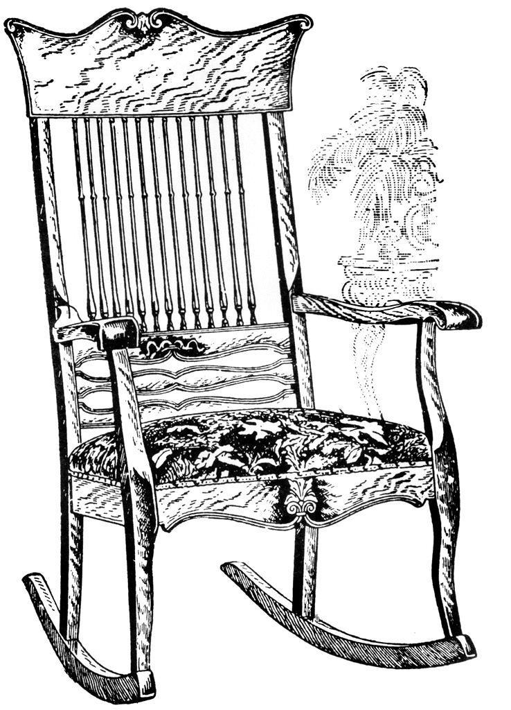 738x1024 Rocking Chair Clipart Etc