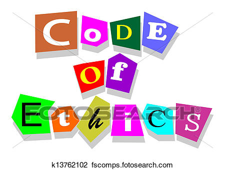 450x341 Clipart Of Code Of Ethics K13762102
