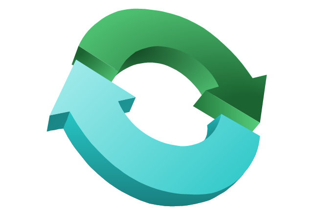 640x437 Presentation Clipart Solution. Arrows