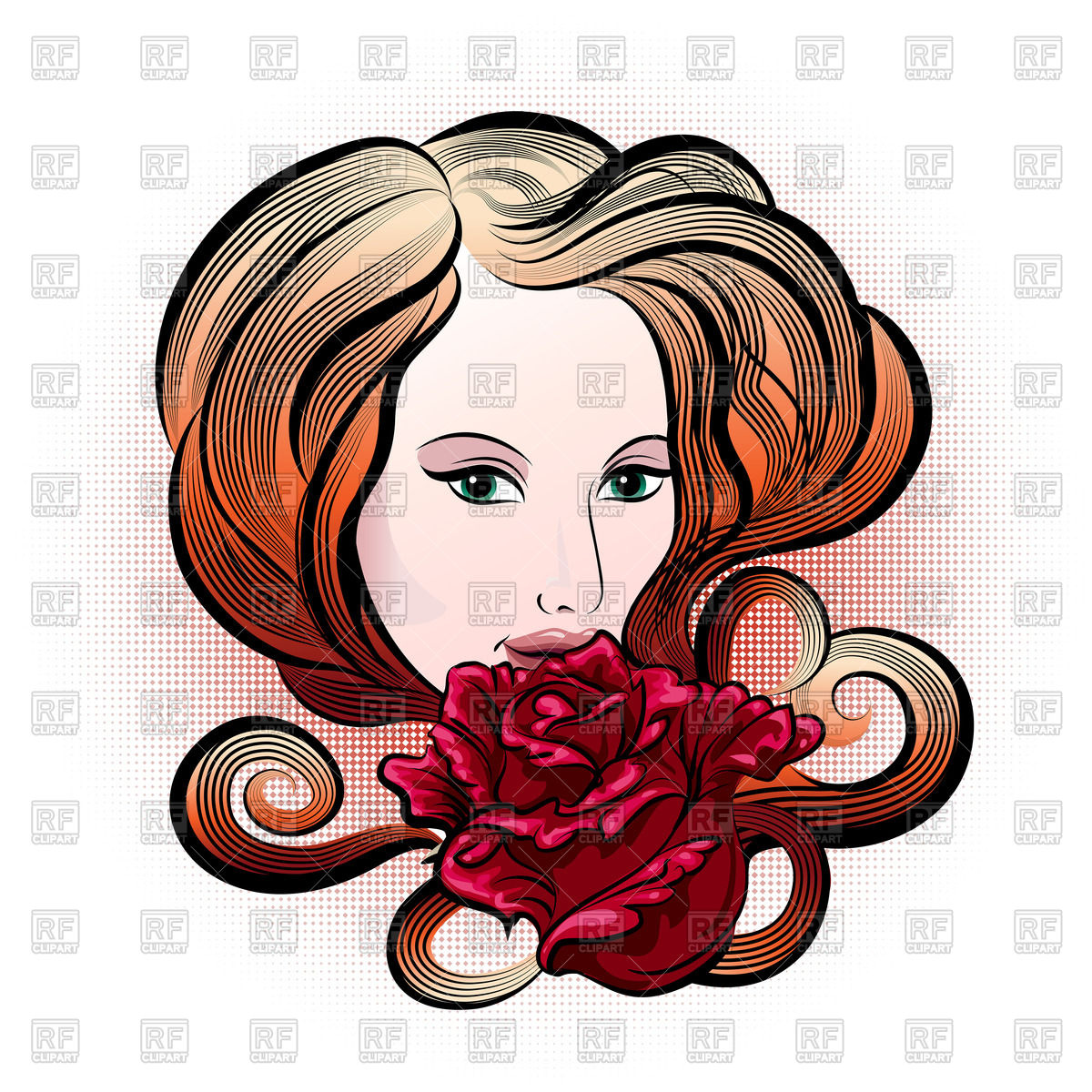 1200x1200 Contour Style Face Of Elegant Woman With Evening Makeup Royalty