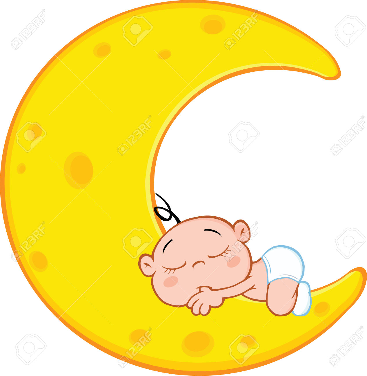 1266x1300 Evening Clipart Baby Moon