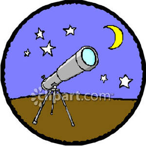 300x300 Evening Clipart Telescope Star