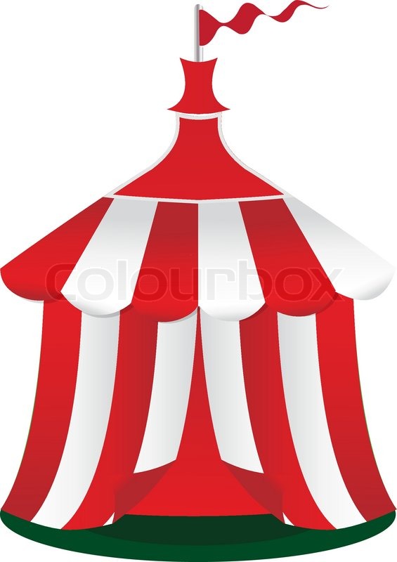 565x800 Red Circus Tent Icon Stock Vector Colourbox