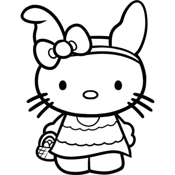 600x600 Hello Kitty Coloring Pages Hello Kitty And Friends Coloring Page