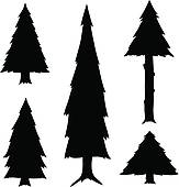 163x170 Evergreen Clip Art