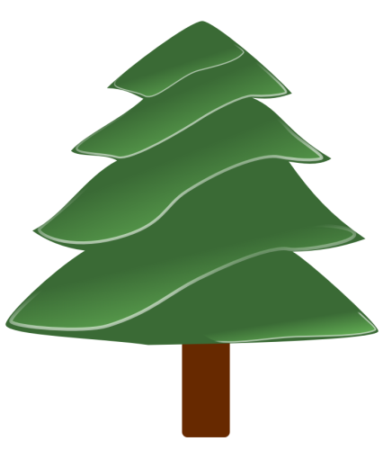 436x500 Evergreen Tree Clipart Many Interesting Cliparts