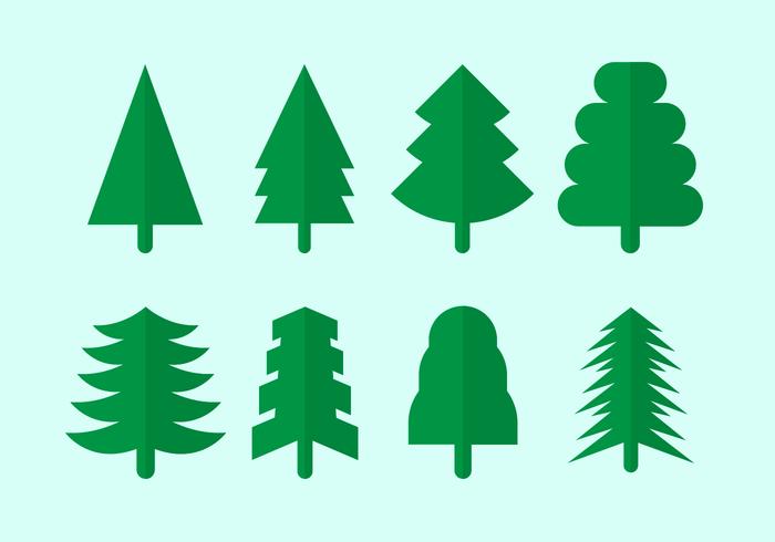700x490 Evergreen Trees Free Vector Art