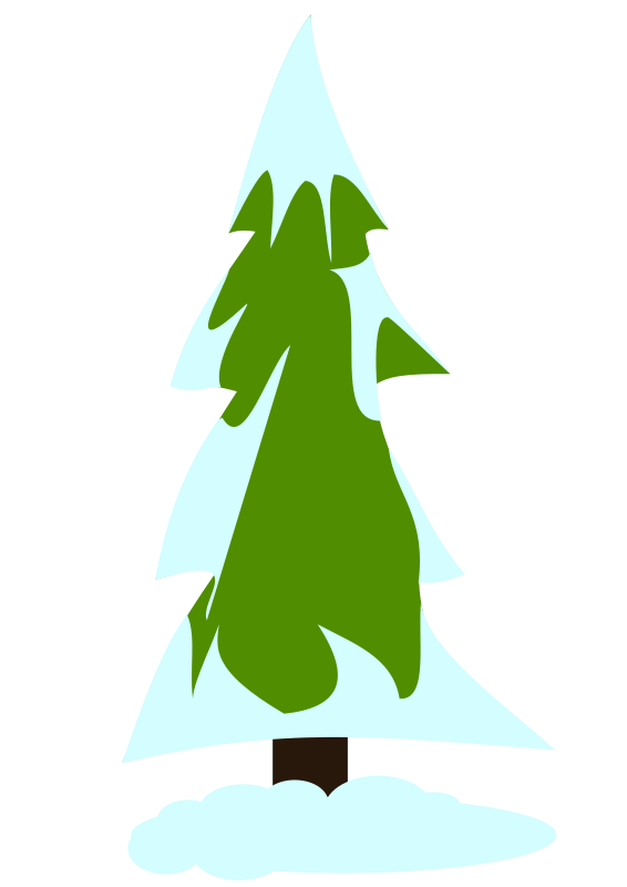 566x800 Pine Tree Clipart Snow Covered Tree