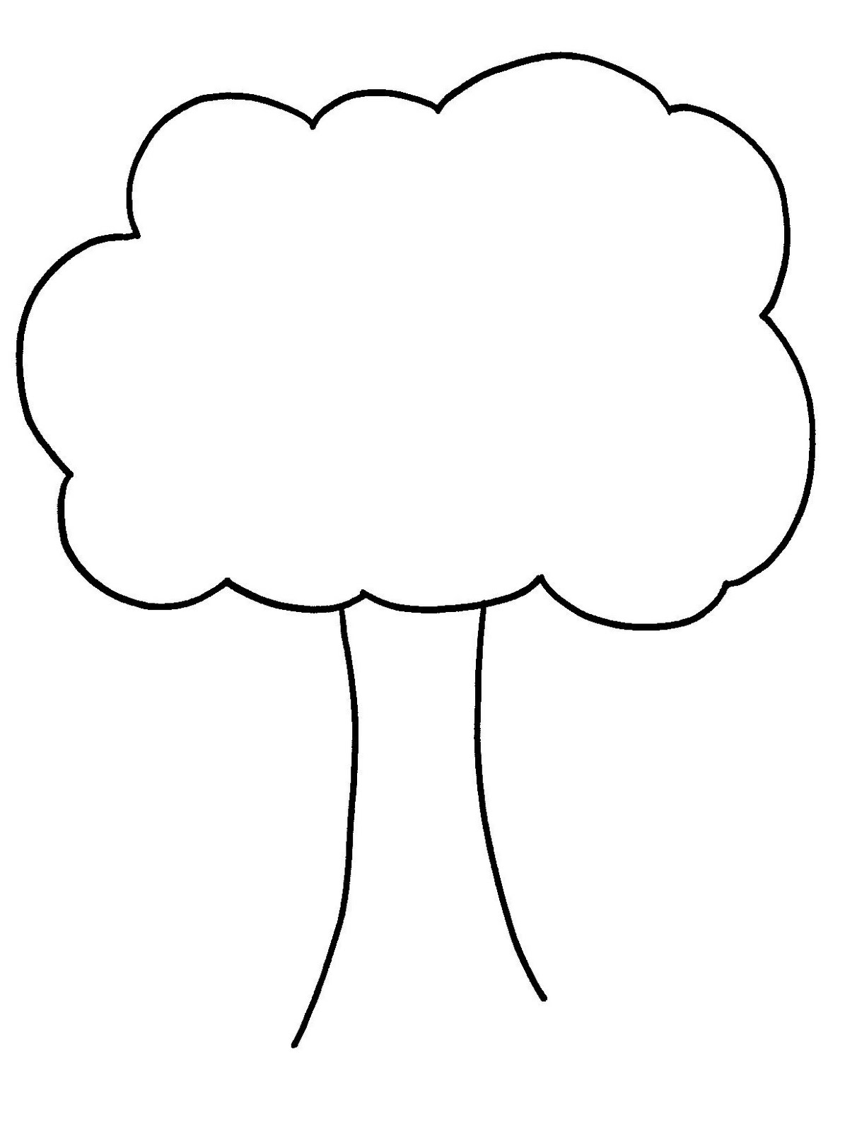1212x1600 Tree Drawing Outline