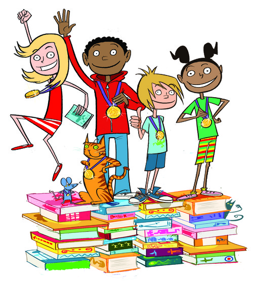 500x555 Everyone Reading Cliparts