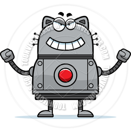 460x460 Evil Robot Cat By Cory Thoman Toon Vectors Eps