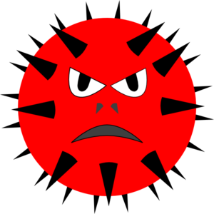 300x300 Evil Virus Clip Art
