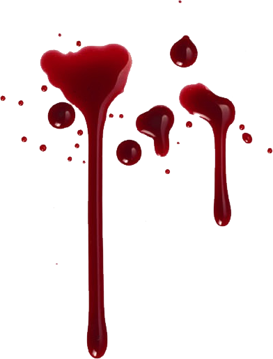 392x516 Zombie Blood Splatter Clipart