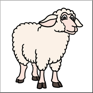 304x304 Clip Art Cartoon Sheep Ewe Color I Abcteach