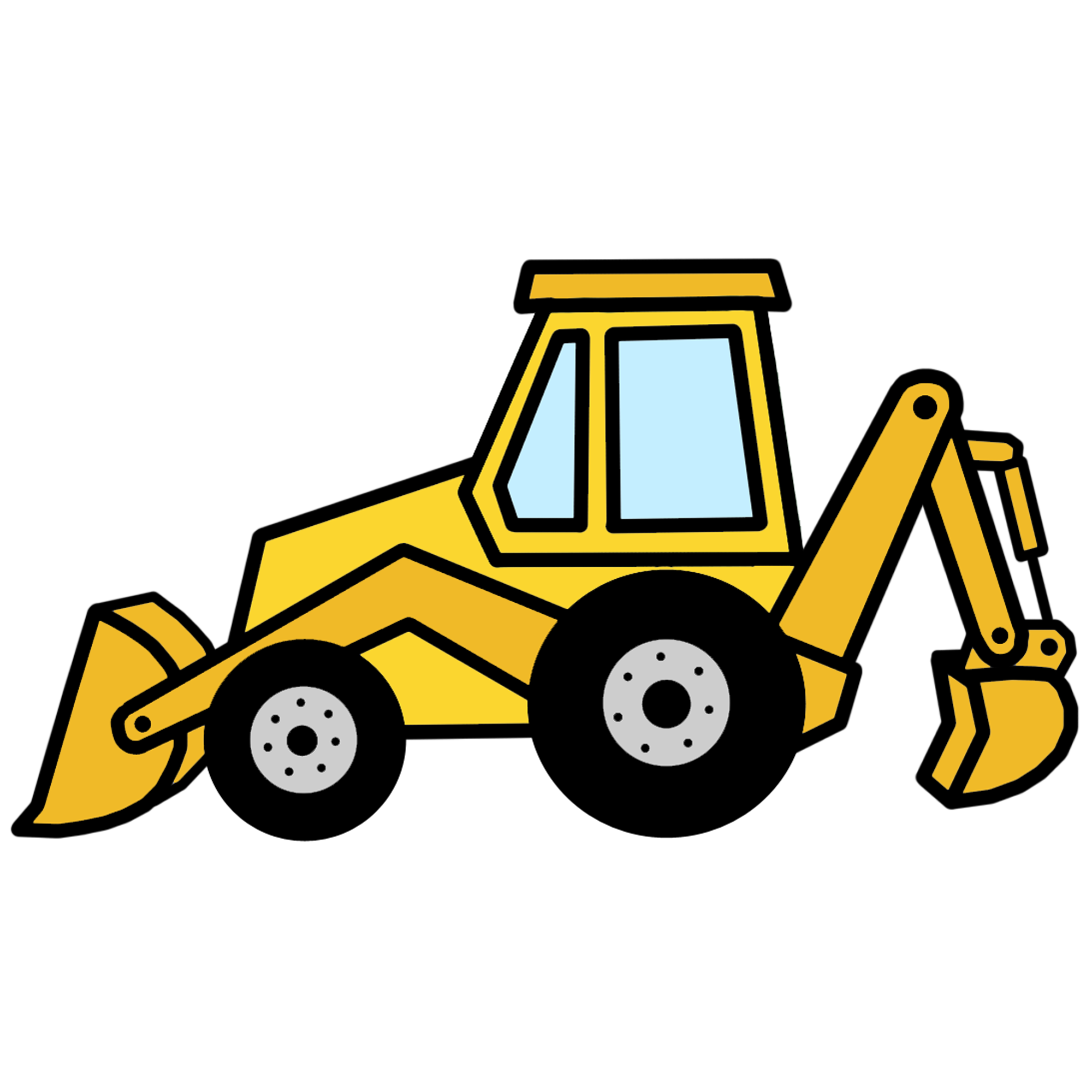 2000x2000 Cat Clipart Backhoe