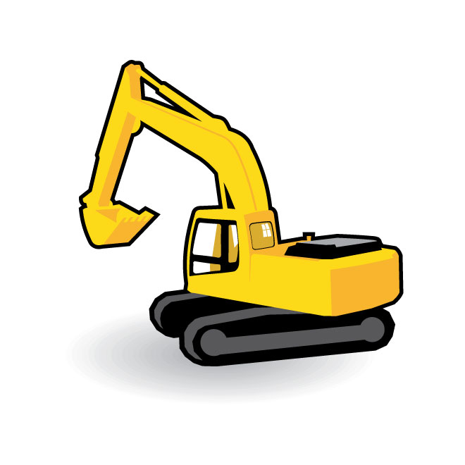 660x660 Excavator Clip Art