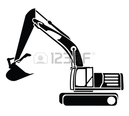 450x406 Excavator Symbol Royalty Free Cliparts, Vectors, And Stock
