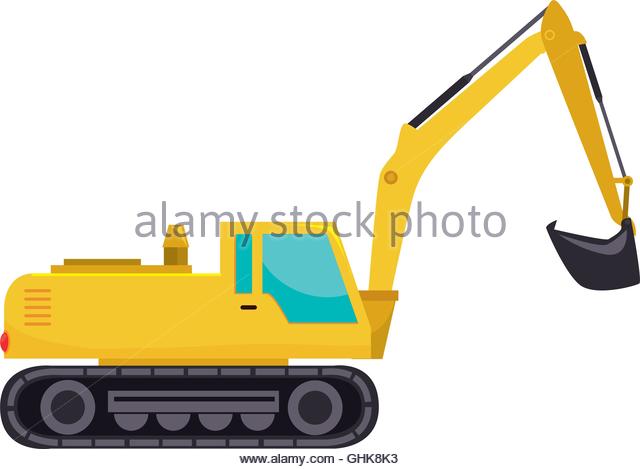 640x469 Bulldozer Digger Construction Vehicle Cartoon Stock Photos