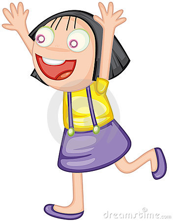 352x450 Excited Girl Clip Art Cliparts