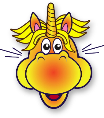 340x388 Excited Unicorn Clip Art