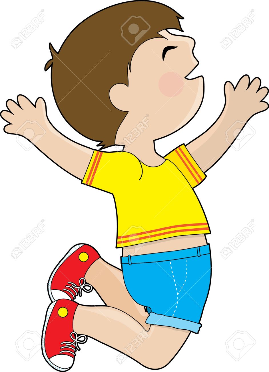 942x1300 Jump Clipart Excited Boy