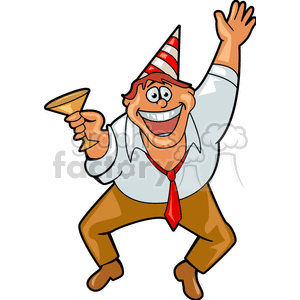 300x300 Royalty Free Excited Man Holding A Drink