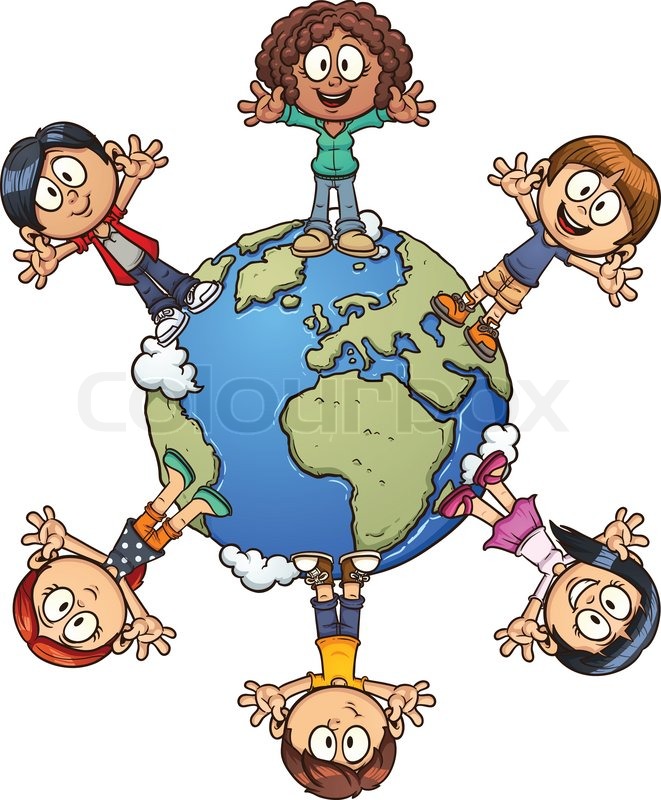 661x800 Cute Cartoon Kids Around The World. Vector Clip Art Illustration