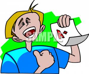 300x249 Excited Kid With An A  Grade